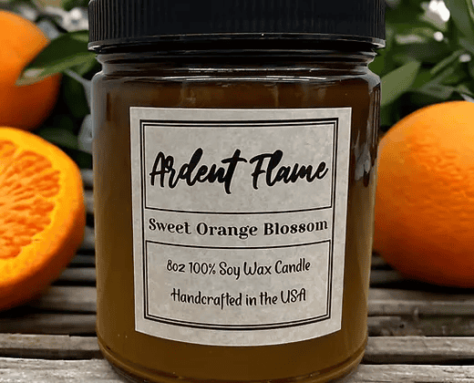 Ardent Flame Candle - Sweet Orange Blossom - Shelburne Country Store