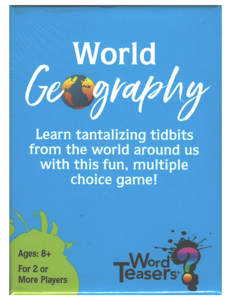 World Geography - Word Teaser Card Game - Shelburne Country Store