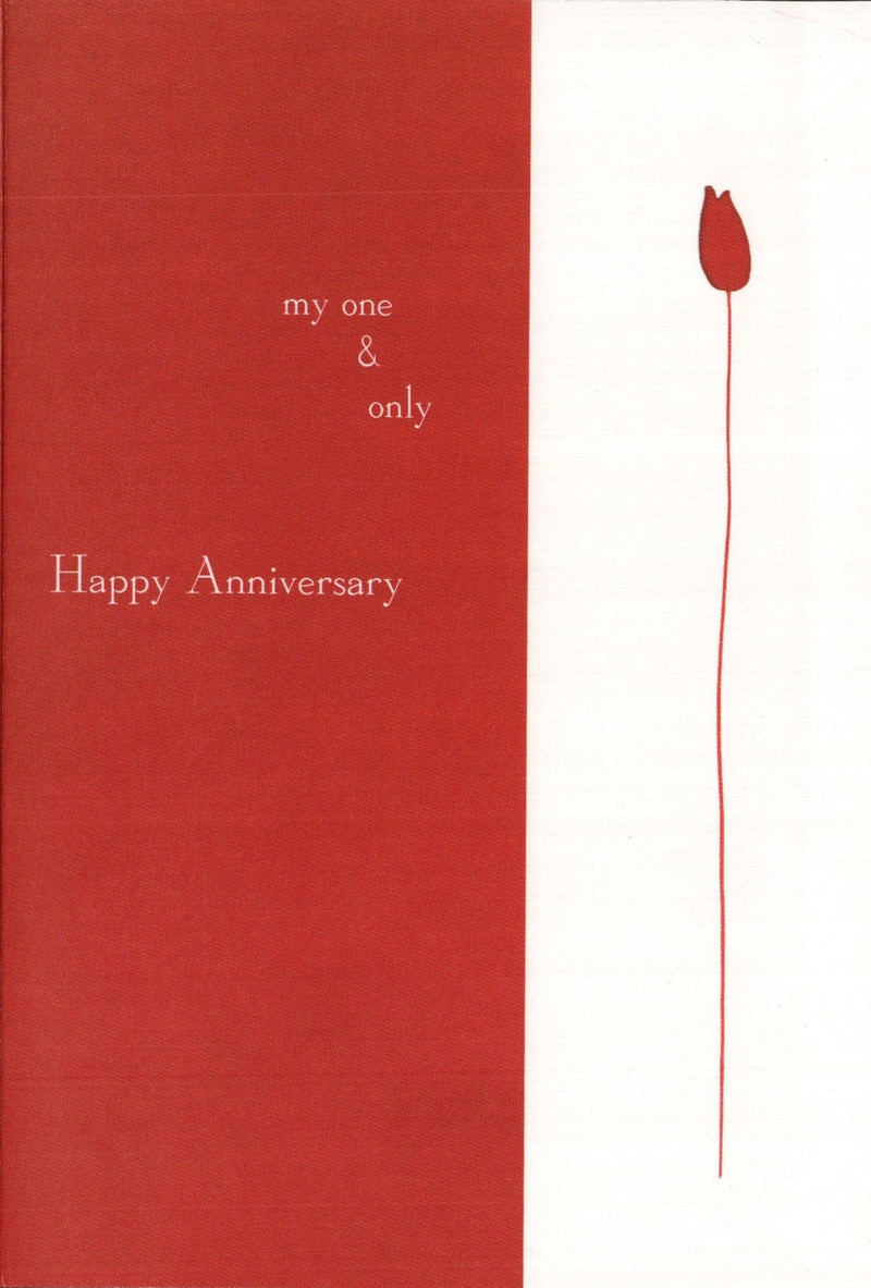 Anniversary Card - Red Flowers - Shelburne Country Store