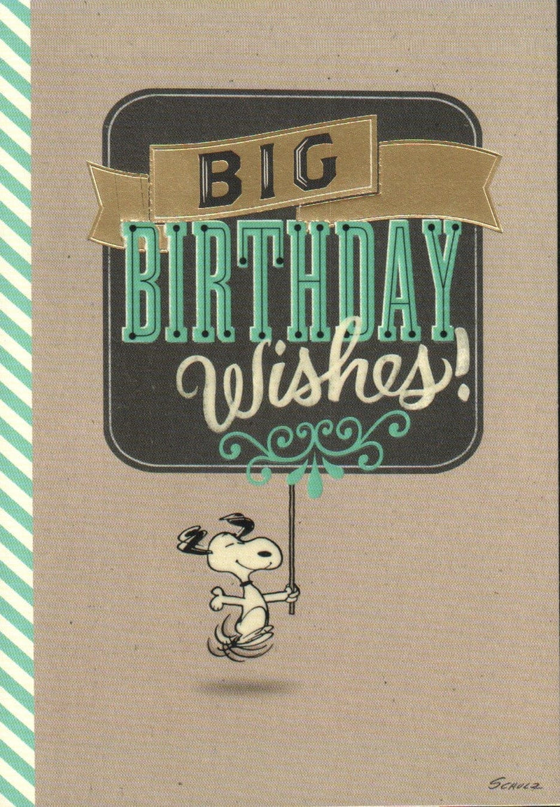 Big Birthday Wishes Snoopy Card - Shelburne Country Store