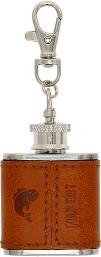 Out Fishing - PU Leather & Stainless Steel 1 oz Mini Flask - Shelburne Country Store