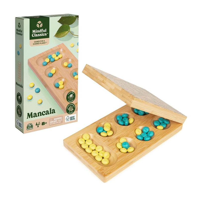 Mancala Board Game Made From Bamboo & Recycled Plastic - Shelburne Country Store