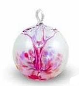 4 inch Witch Ball - Pink 1 - Shelburne Country Store