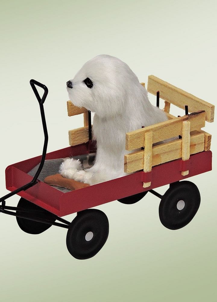 Byers' Choice Dog in a Wagon - - Shelburne Country Store