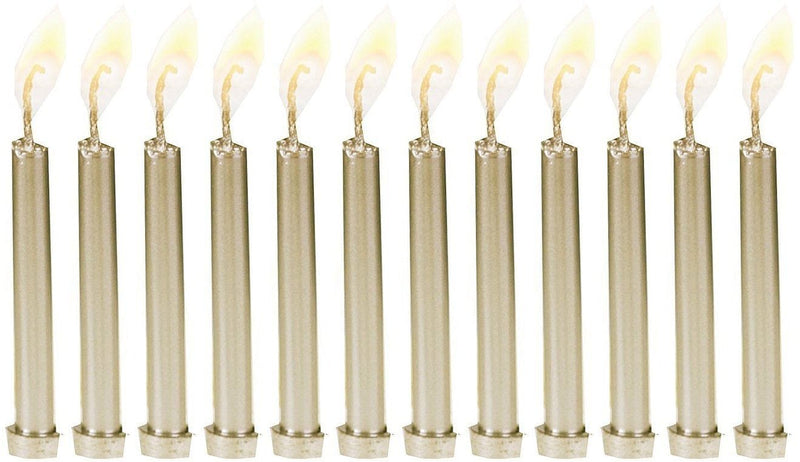 Biedermann 12 Metallic Birthday Candles in Holders - - Shelburne Country Store