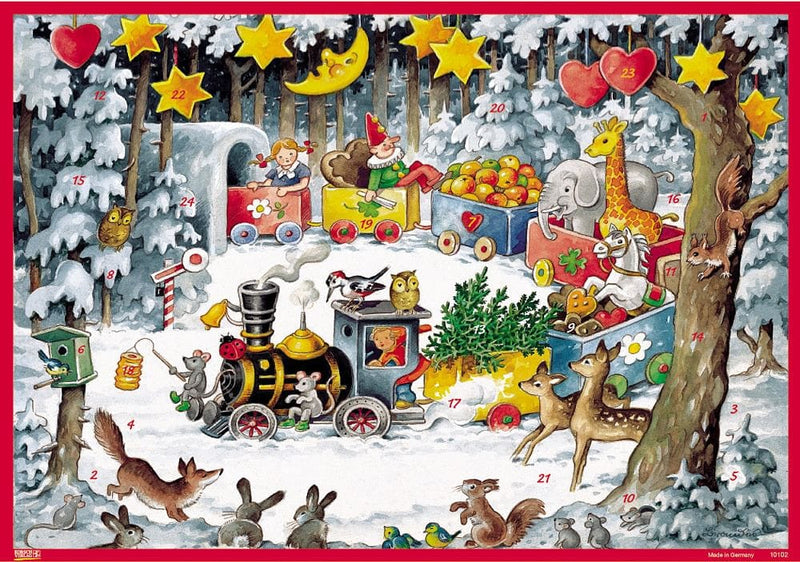 Holiday Train Advent Calendar - Shelburne Country Store