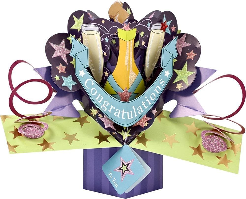 Congratulations 3D Popup Card - Shelburne Country Store