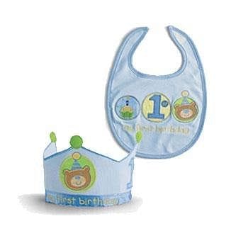 1st Birthday Bib Set Boy - Shelburne Country Store