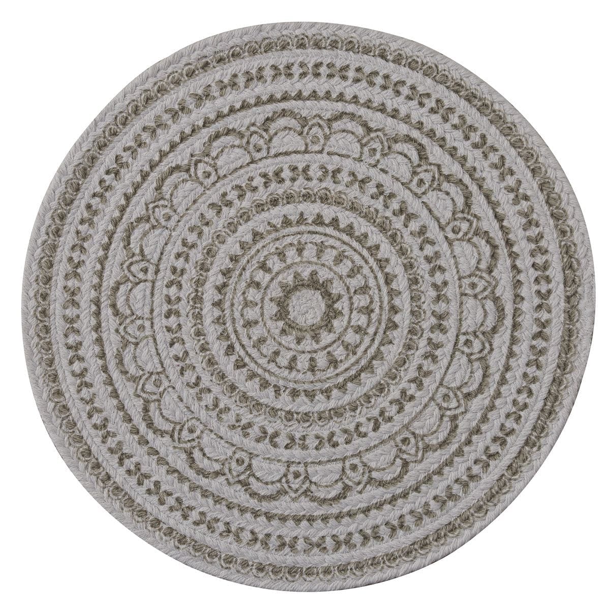 Medallion Printed Round Mushroom Place Mat - Shelburne Country Store