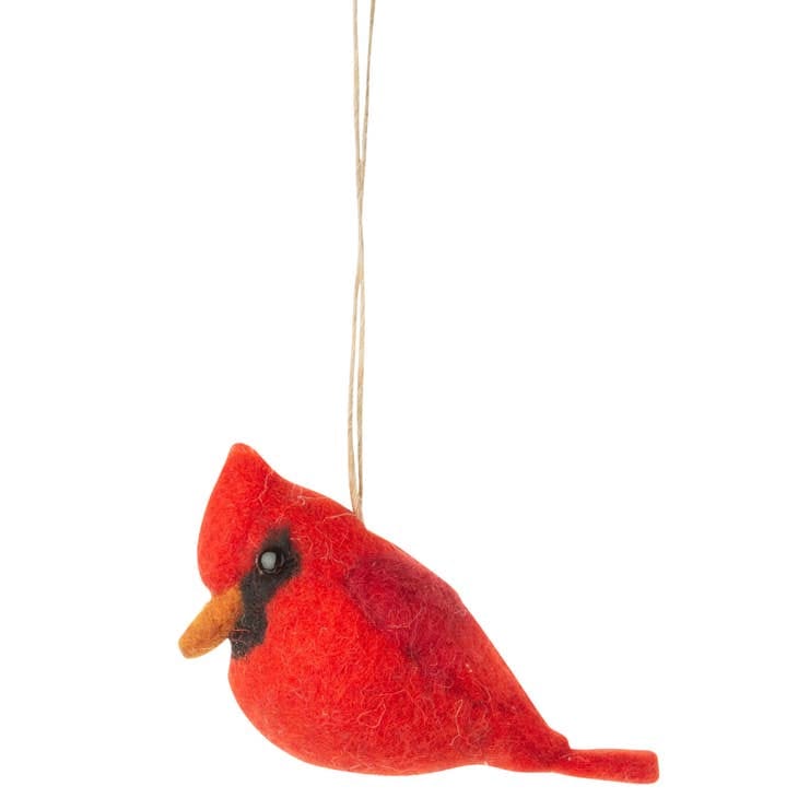 Felt Cardinal Ornament - Shelburne Country Store