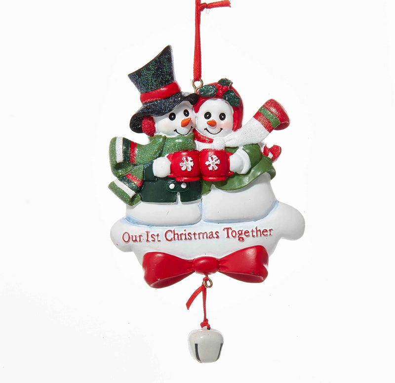 "Our 1st Christmas Together" Snow Couple Ornament - Shelburne Country Store