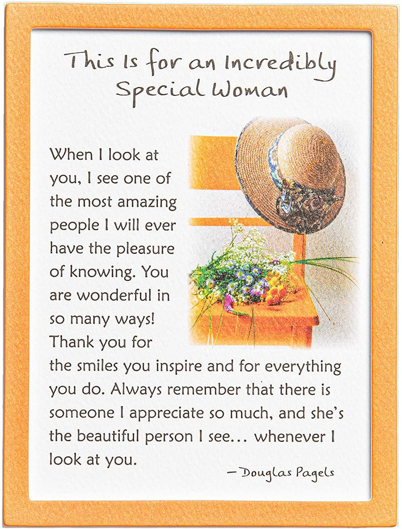 Easel-back Print with Magnet - This is for an incredibly Special Woman - Shelburne Country Store