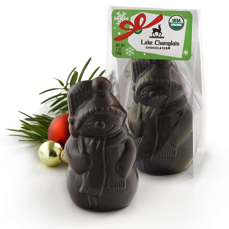 Lake Champlain Dark Chocolate Snowman Placesetting - Shelburne Country Store