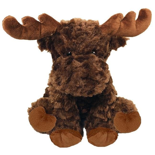 8" Sitting Brown Waffle Moose - Shelburne Country Store