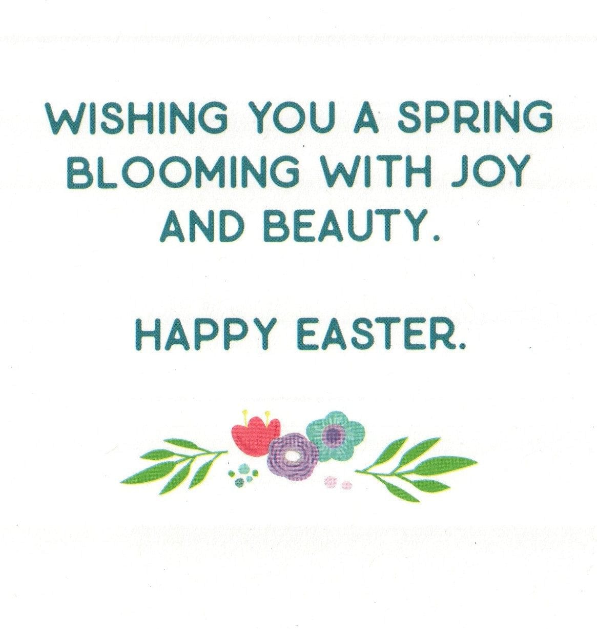 Floral Bunny Easter Greeting Card - Shelburne Country Store