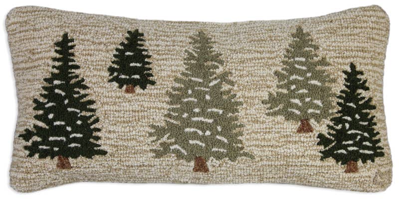 Frosted Trees - Christmas Pillow - Shelburne Country Store