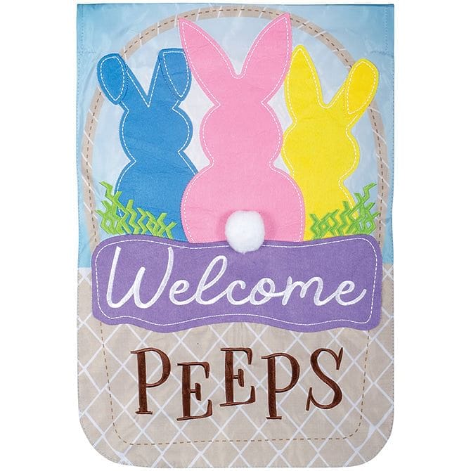 Welcome Peeps Garden Flag - 12" x 18" - Shelburne Country Store