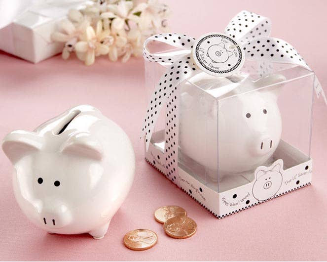 "Li'l Saver Favor" Ceramic Mini-Piggy Bank - Shelburne Country Store