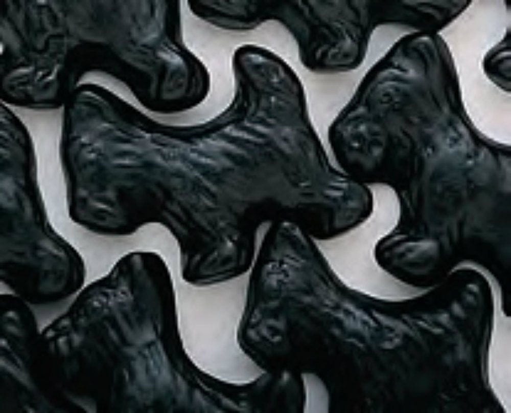 Gimbals Scottie Dog Licorice 1 Pound - Black - Shelburne Country Store
