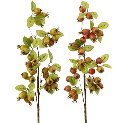 26 Inch Berry and Leaf Spray - - Shelburne Country Store