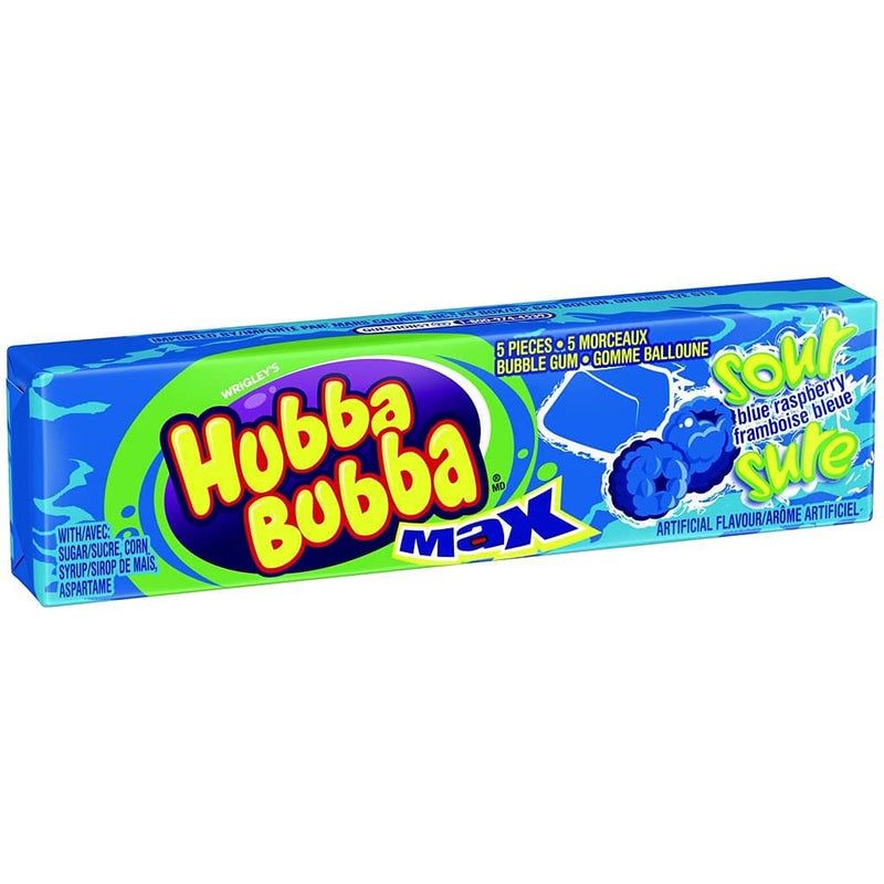 Hubba Bubba Bubble Gum - Max Sour Blue Raspberry - Shelburne Country Store