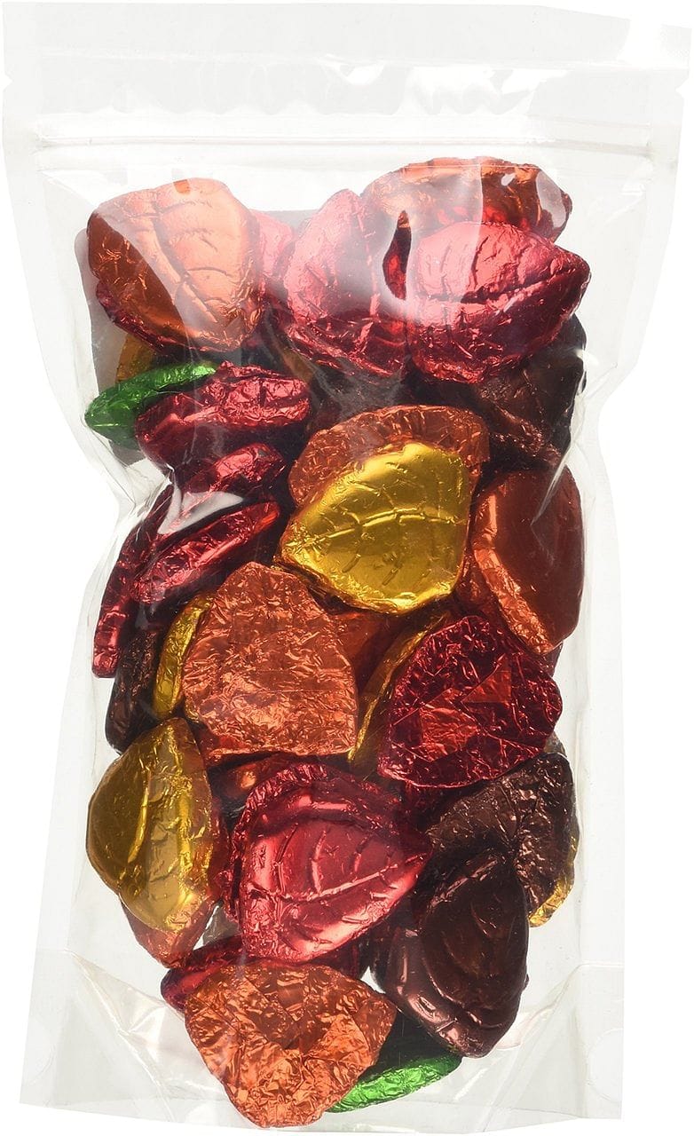 Milk Chocolate Foil Leaves - 1 Pound - Shelburne Country Store