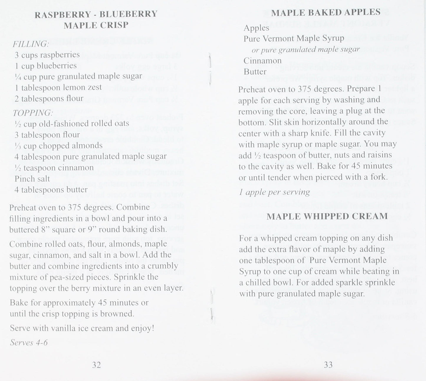 Vermont Maple Cookbook 4th Edition - Shelburne Country Store