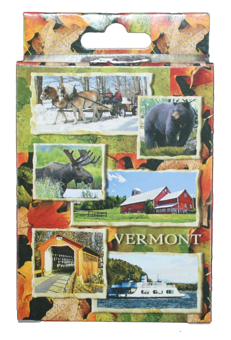 Leaf Collage Playing Cards - Shelburne Country Store