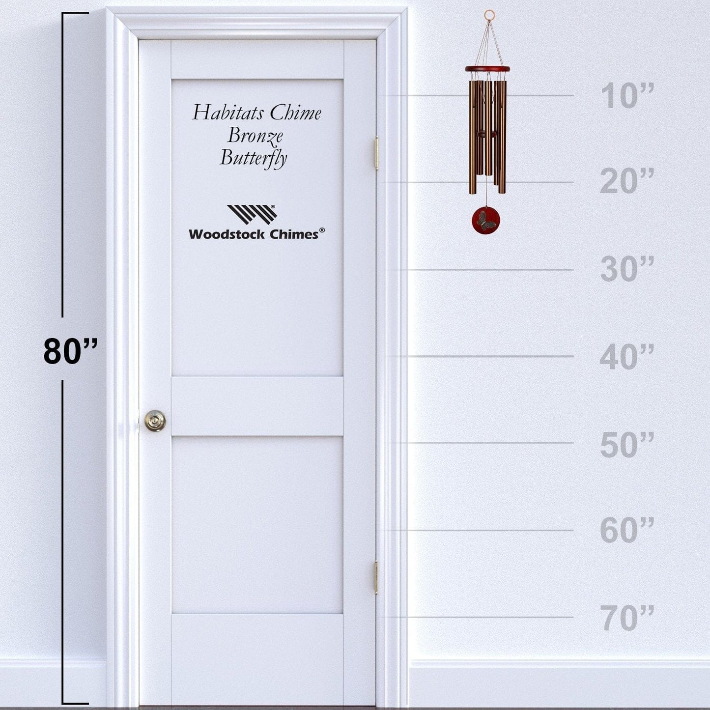 Woodstock Habitats Chime - Bronze - Butterfly - Shelburne Country Store