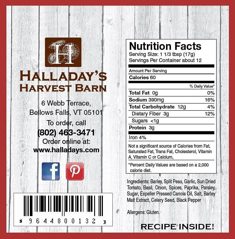 Halladays Barley Vegetable Stew - Shelburne Country Store