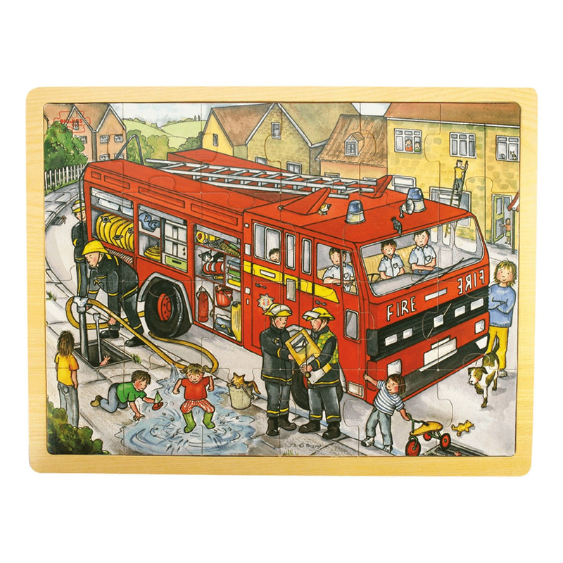 Tray Puzzle Fire Engine - Shelburne Country Store