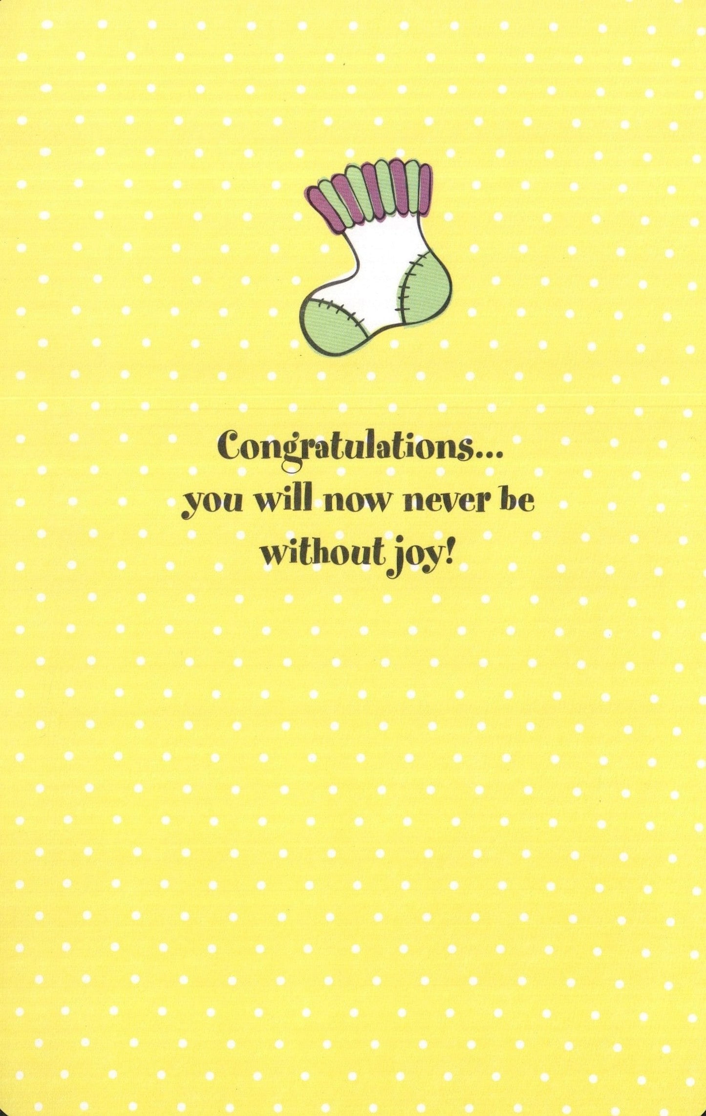 New Baby Card - Never Be Without Joy - Shelburne Country Store