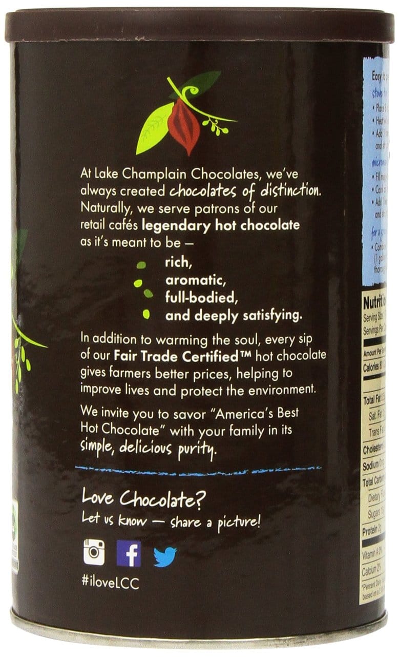 Lake Champlain Hot Chocolate Traditional - 16oz - Shelburne Country Store