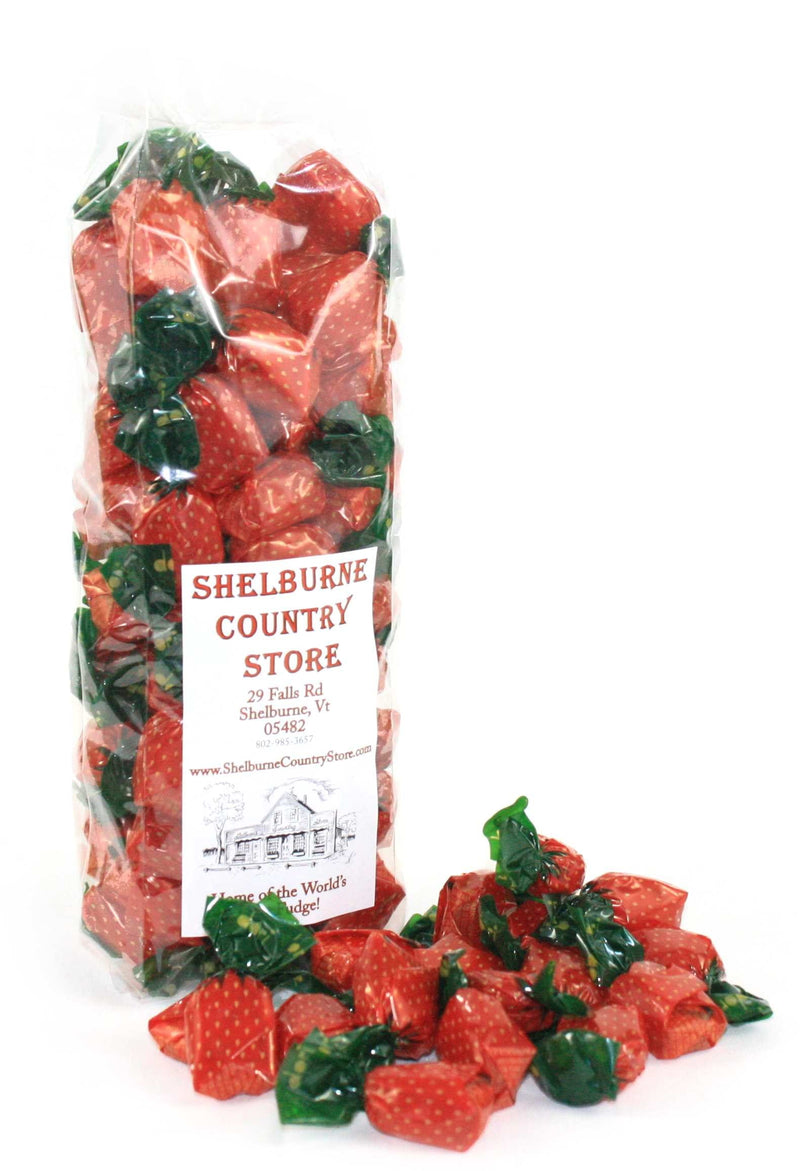 Filled Strawberry Hard Candies - 1 Pound - Shelburne Country Store