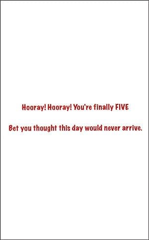 Happy 5th Birthday Greeting Card - Shelburne Country Store