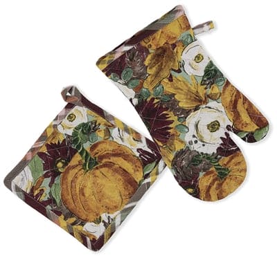 Fall All Over Oven Mitt and Pot Holder - Shelburne Country Store