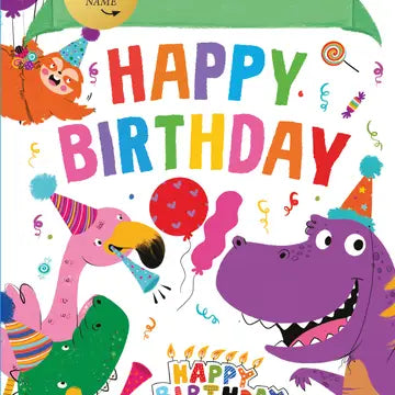 Fill-In Happy Birthday Hard Cover Book