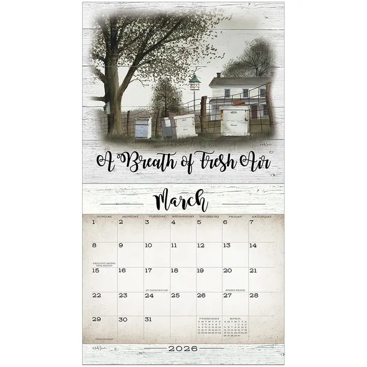 Farmhouse 2026 Wall Calender - Shelburne Country Store