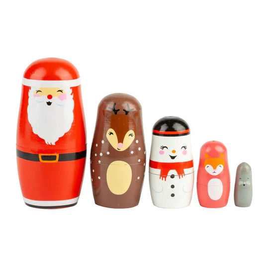 Traditional Santa Nesting Dolls