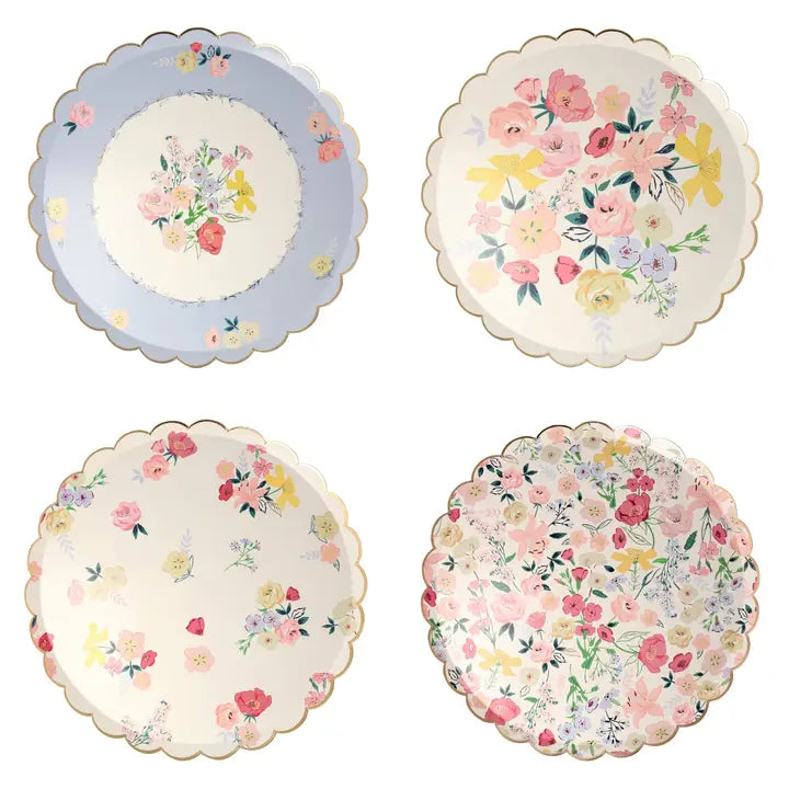 English Garden Dinner Plates s/8