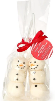Snowman Marshmallow Stick - S/4