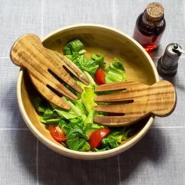 Acacia Wood Salad Hands