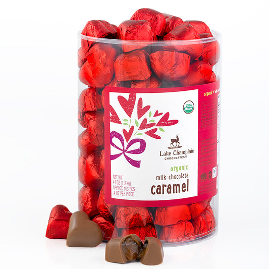 Lake Champlain Milk Chocolate Caramel Heart Sgl. - Shelburne Country Store