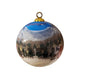 Hand Painted Glass Globe Ornament - Vermont Barn Scene - Shelburne Country Store