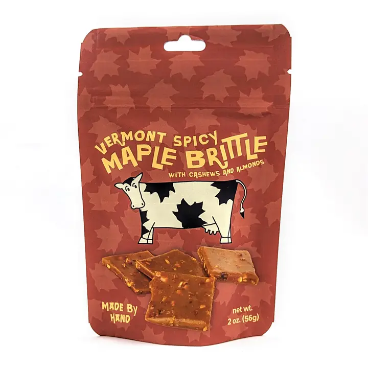 Spicy Maple Brittle with Cashews and Almonds - Pouch - Shelburne Country Store