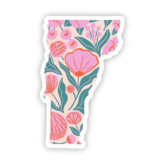 Vermont Sticker - Elegant Floral - Shelburne Country Store