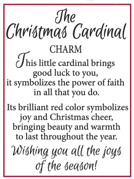 The Christmas Cardinal Charm - Shelburne Country Store