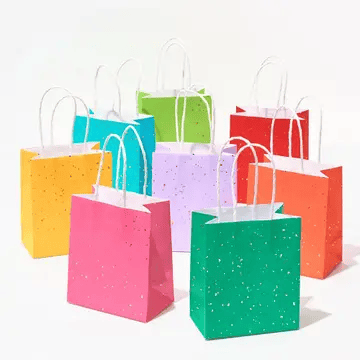 Gold Fleck Treat Bags s/6 - Shelburne Country Store