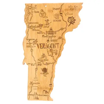 Destination Vermont Bamboo Cutting Board - Shelburne Country Store