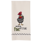 Fowl Attitude Embroidered Dishtowel